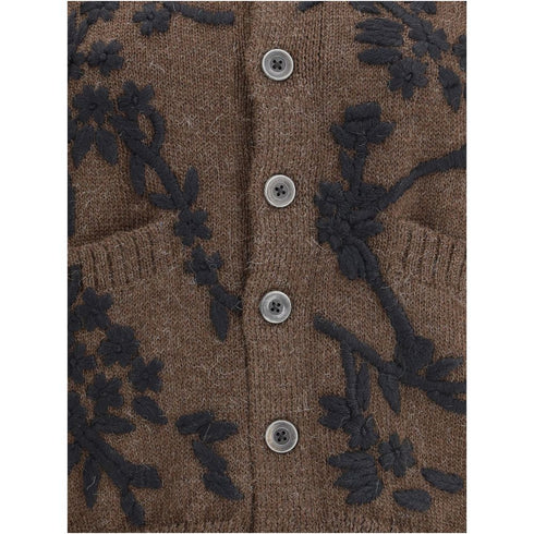 Baziszt Brown Alpaca Vicugna Pacos Cardigan